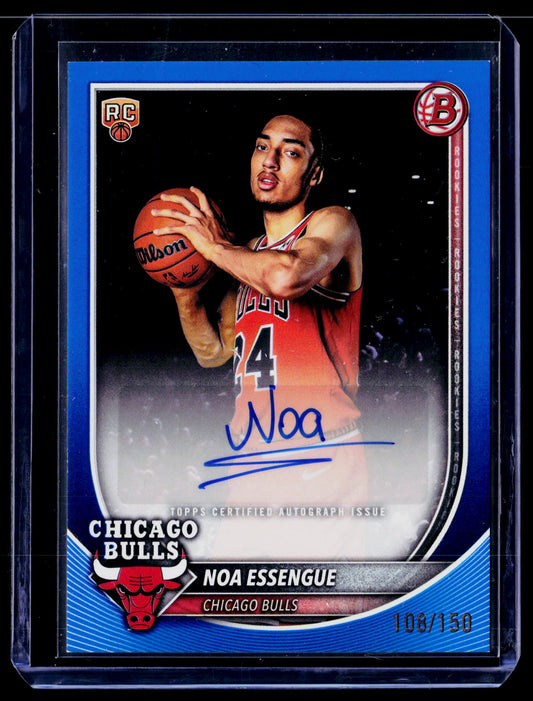 2025-26 Bowman #12 Noa Essengue Blue Border #/150