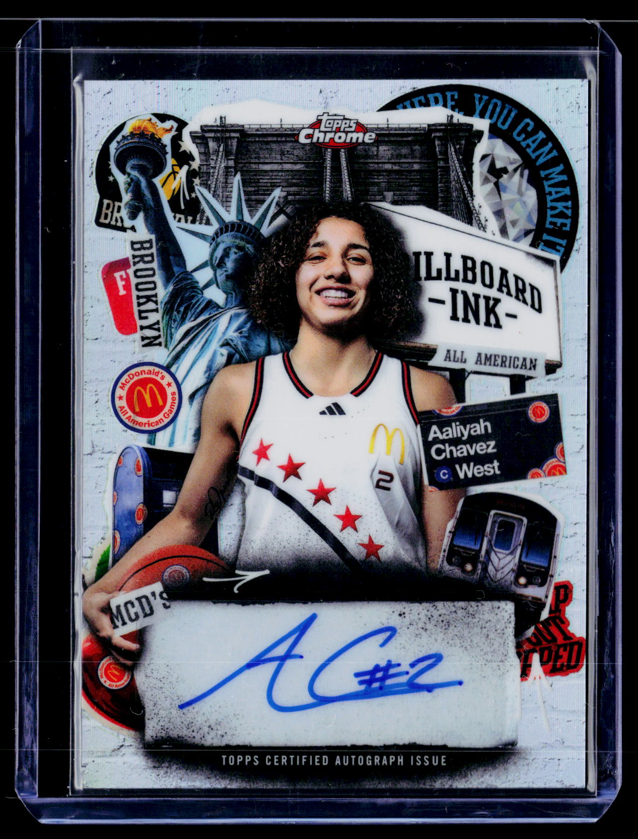 2025 Topps Chrome #BI-AC McDonald's All American Aaliyah Chavez Auto