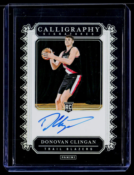 2024-25 #Cal-Don Calligraphy Signatures Donovan Clingan Auto