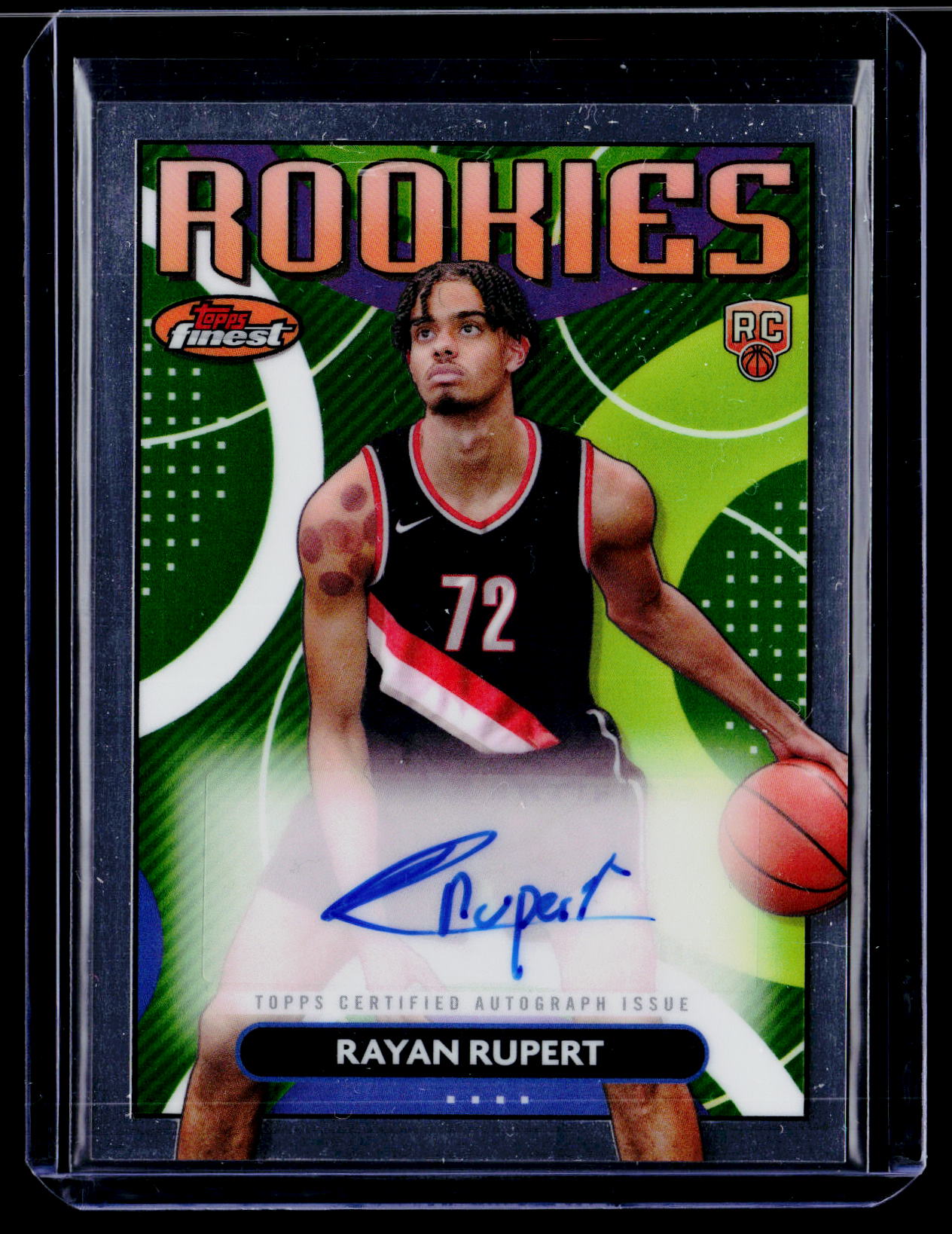 2023-24 Finest #RFA-RR Rayan Rupert Rookie Finest Autographs