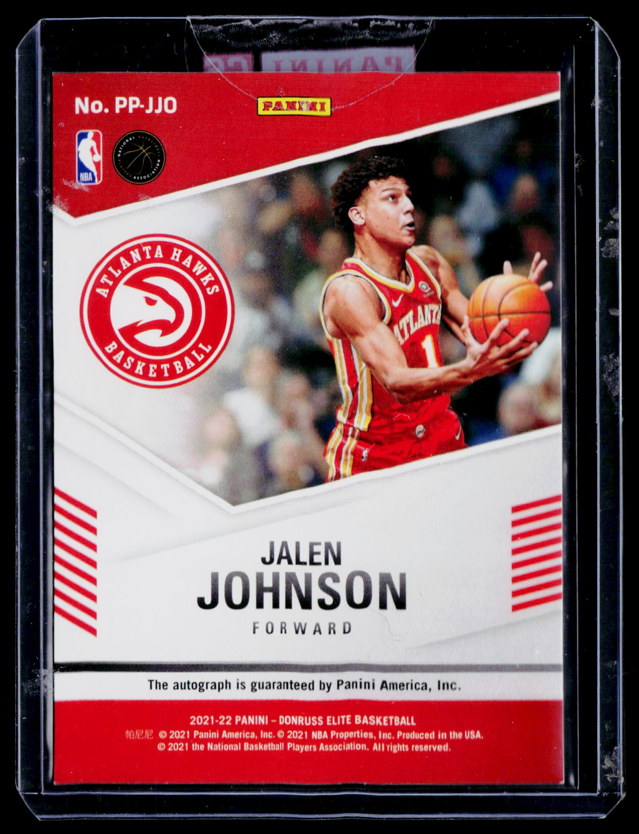 2021-22 Donruss Elite #PP-JJO Jalen Johnson Pen Pals #/149
