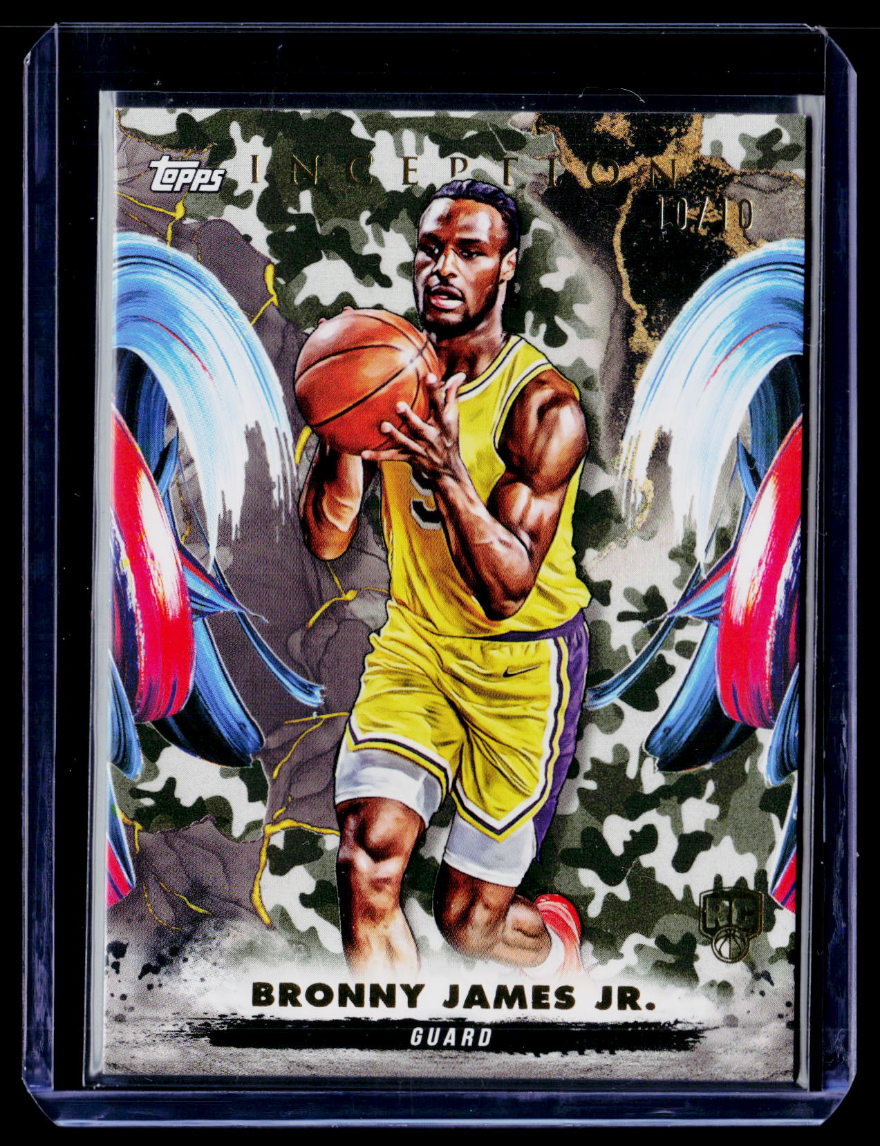 2024-25 Topps Inception #45 Bronny James Jr. Camo #/10