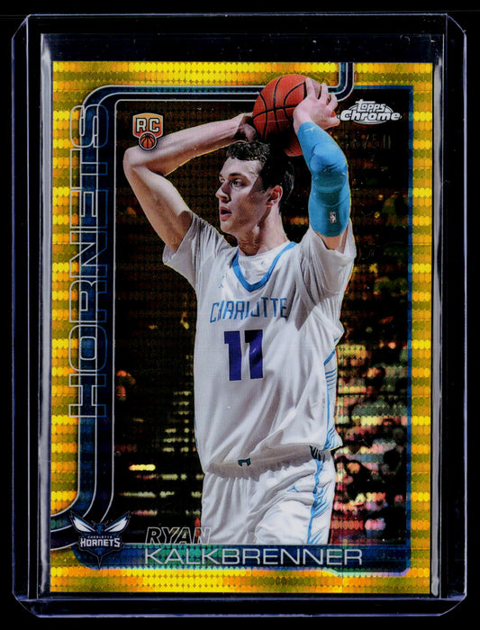 2025-26 Topps Chrome #284 Ryan Kalkbrenner Gold Pulsar Refractor #/50