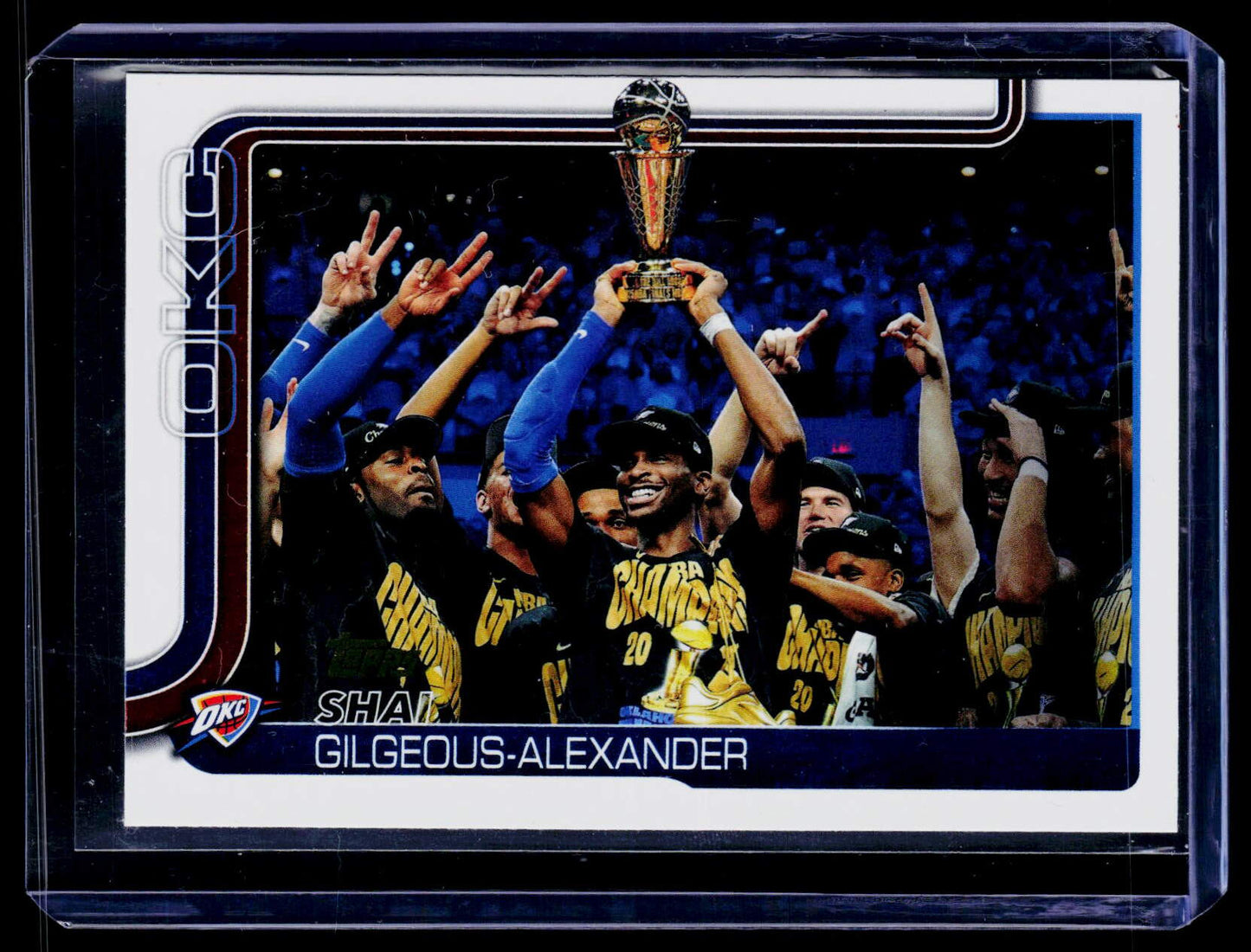 2025-26 Topps #115 Shai Gilgeous-Alexander Golden Mirror Variation