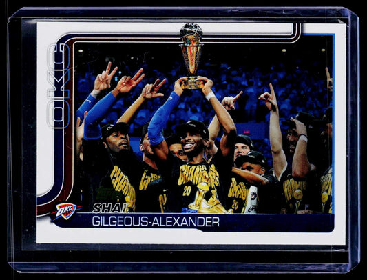 2025-26 Topps #115 Shai Gilgeous-Alexander Golden Mirror Variation