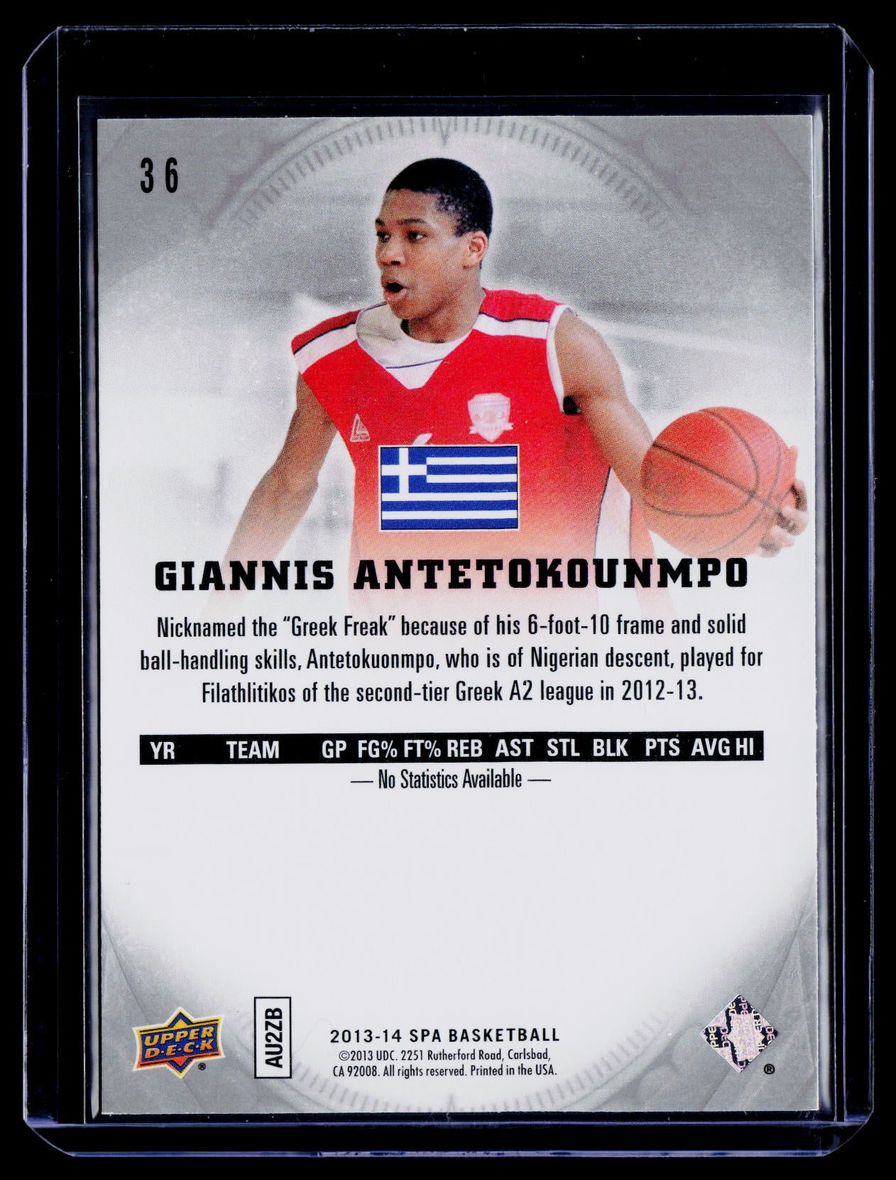 2013-14 SP Authentic #36 Giannis Antetokounmpo