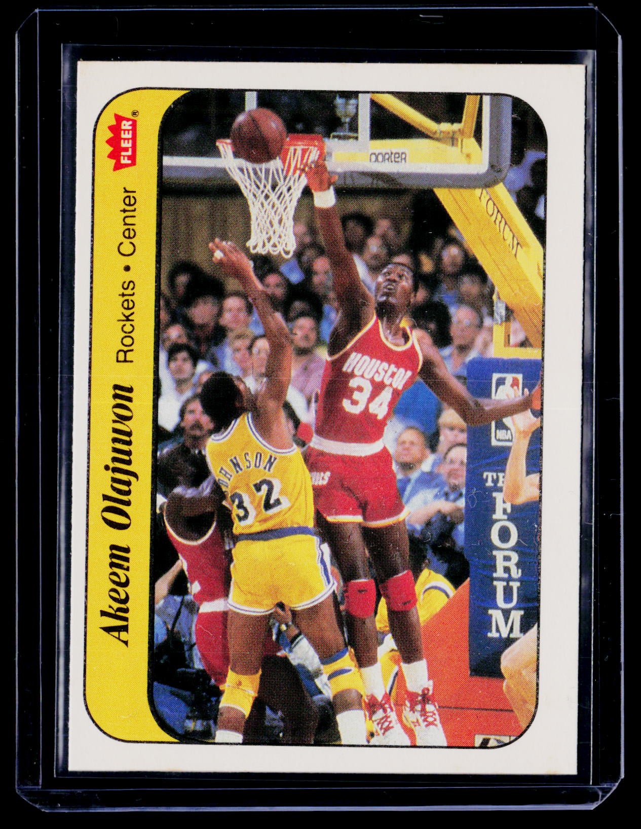 1986-87 Fleer #9 Akeem Olajuwon Stickers