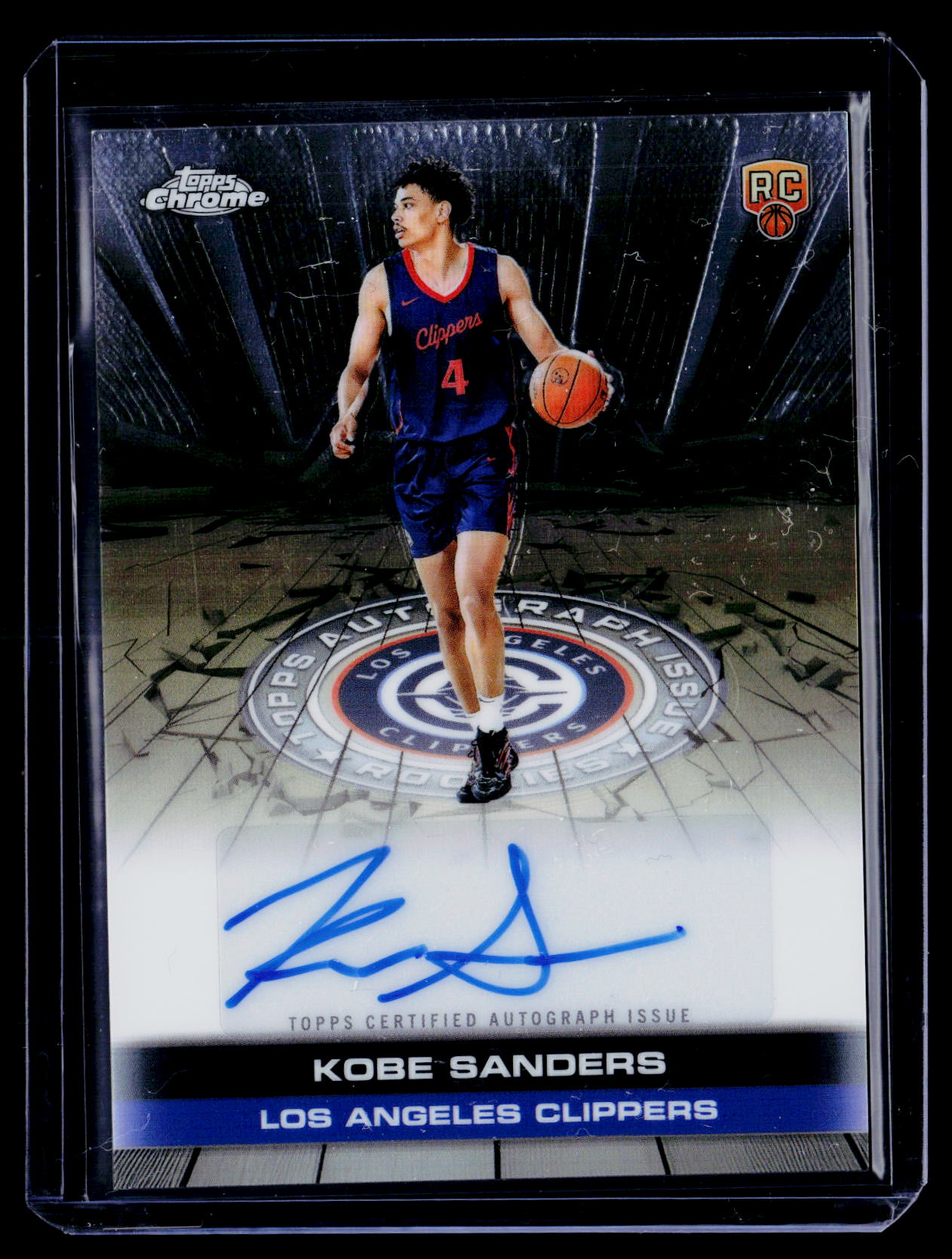 2025-26 Topps Chrome Kobe Sanders Topps Certified Autograph Rookie