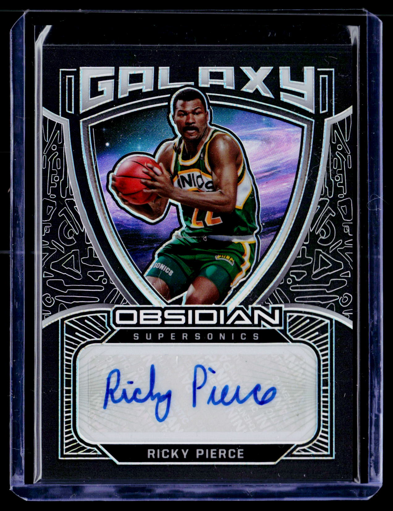 2020-21 Panini Obsidian #GAL-RPE Ricky Pierce Galaxy Autographs #/149