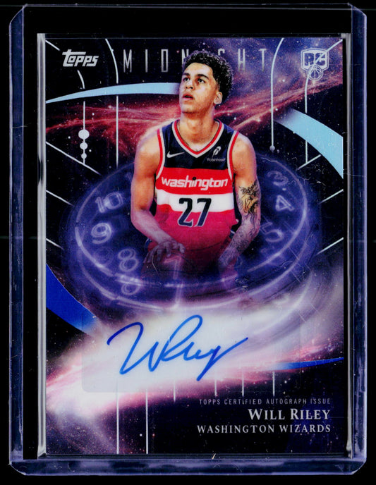 2025-26 Topps Midnight #SMR-WR Will Riley Stroke of Midnight Autographs Rookies