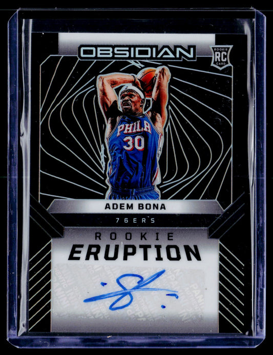 2024-25 Panini Obsidian #REA-ADM Adem Bona Rookie Eruption Autographs #/149