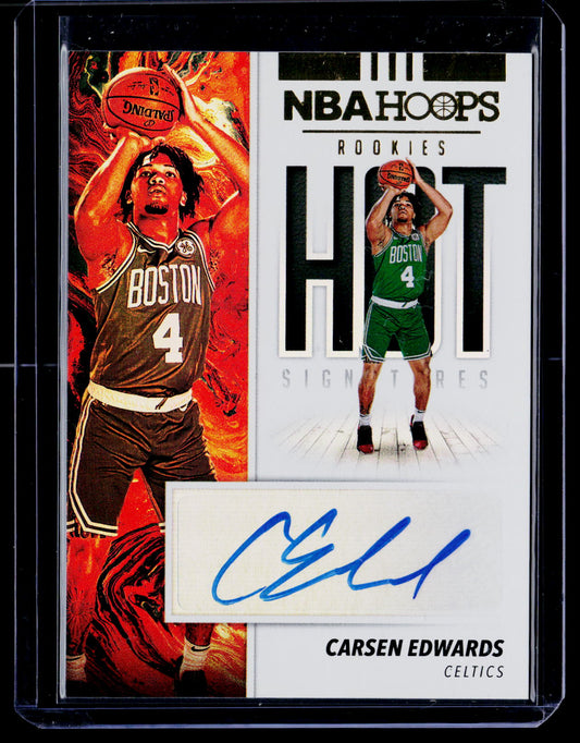 2019-20 Hoops #HR-CEW Carsen Edwards Hot Signatures Rookies