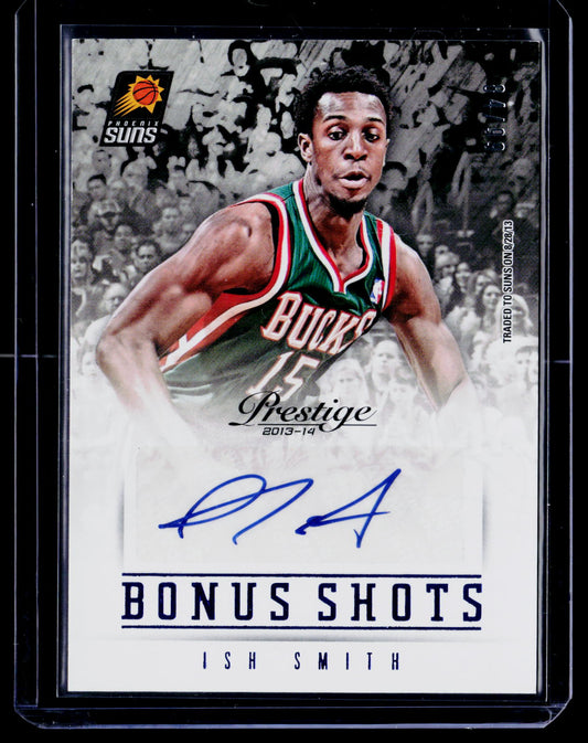 2013-14 Panini Prestige #9 Ish Smith Bonus Shots Autographs