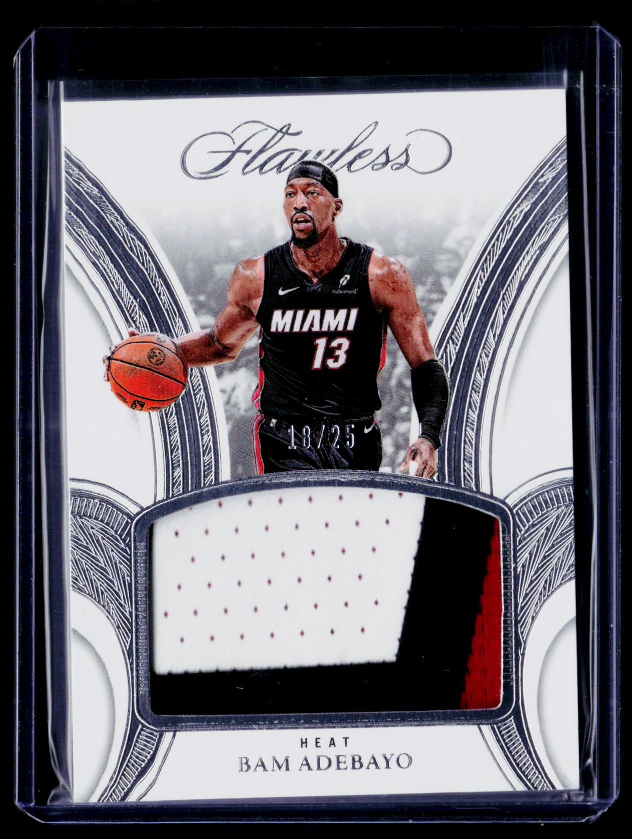 2024-25 Panini Flawless #P-BAM Bam Adebayo Patches #/25