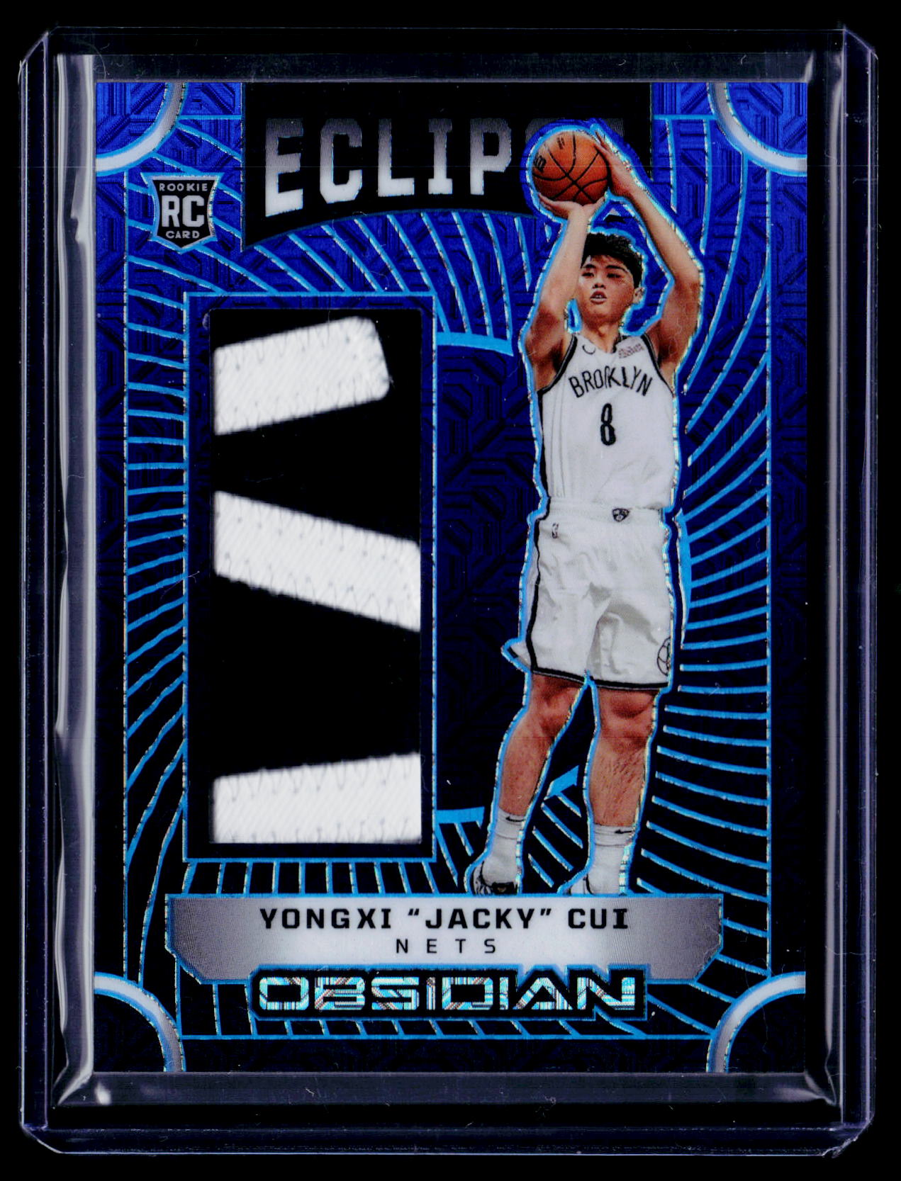 2024-25 Obsidian Yongxi "Jacky" Cui Eclipse Materials Deep Sea Mojo #/5