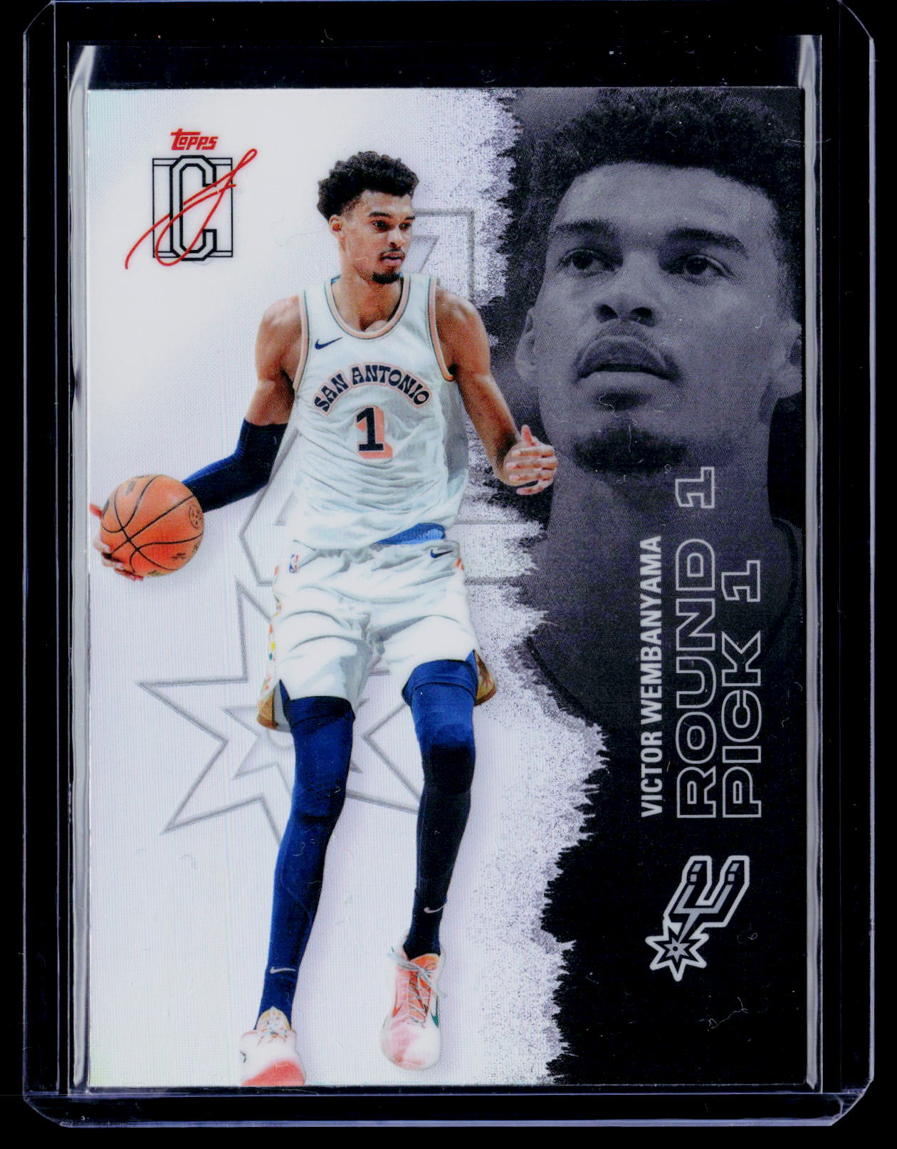 2025-26 Topps Signature Class #55 Victor Wembanyama Refractor