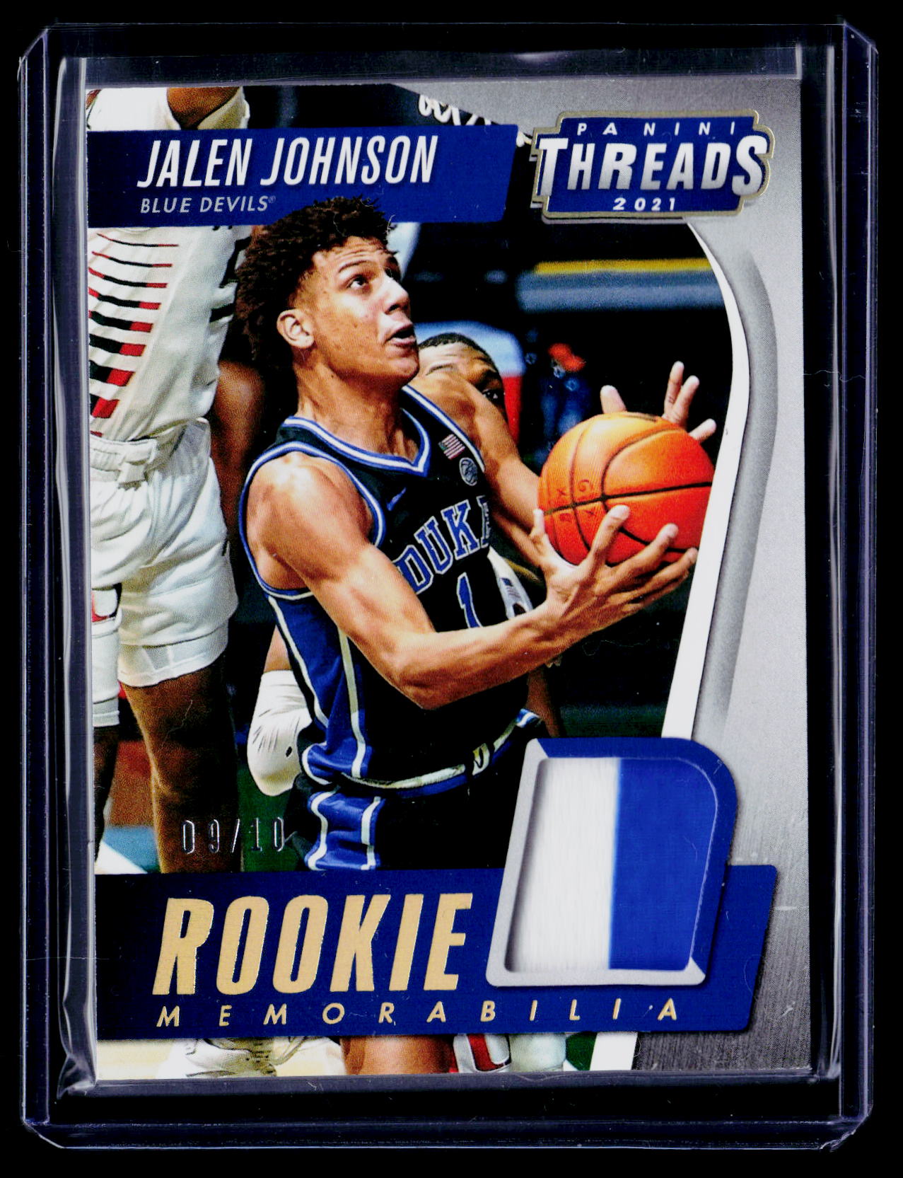 2021 Panini Chronicles Draft Picks Jalen Johnson Threads Rookie Memorabilia #/10