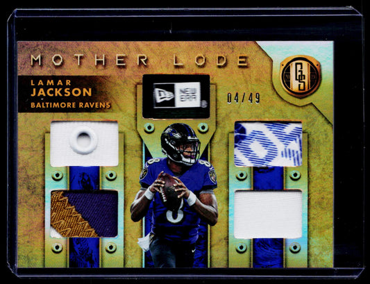 2019 Panini Gold Standard #ML-4 Lamar Jackson Mother Lode Prime #/49
