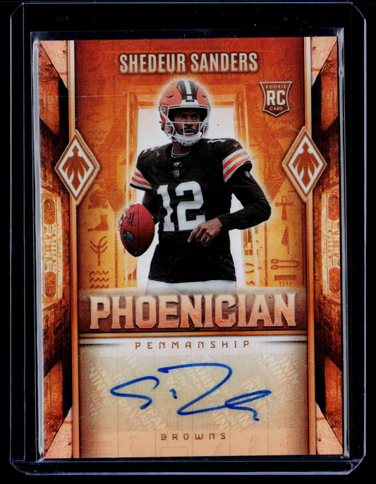 2025 Panini Phoenix #PHP-SSS Shedeur Sanders Phoenician Penmanship