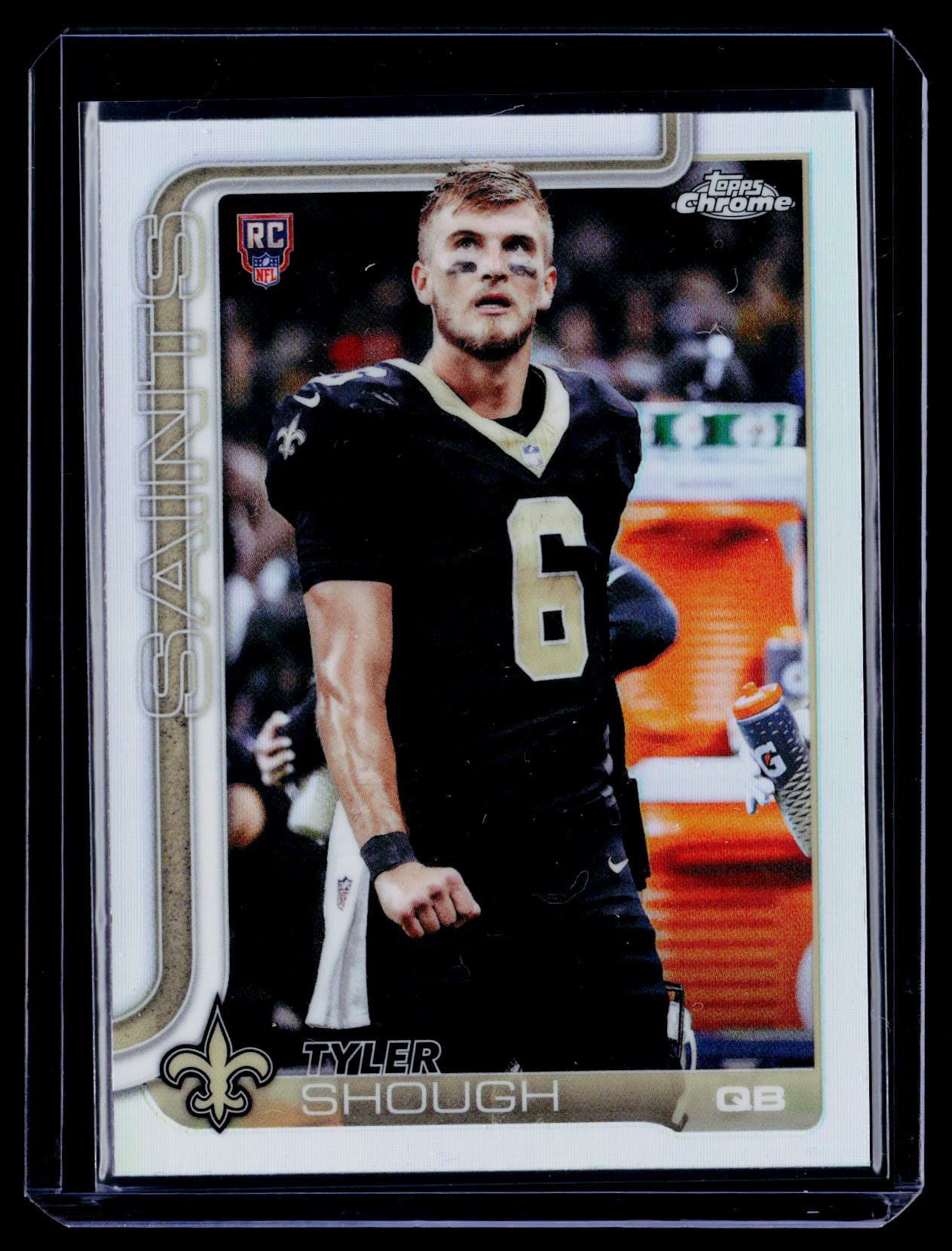 2025 Topps Chrome #398 Tyler Shough Topps Refractor Variation