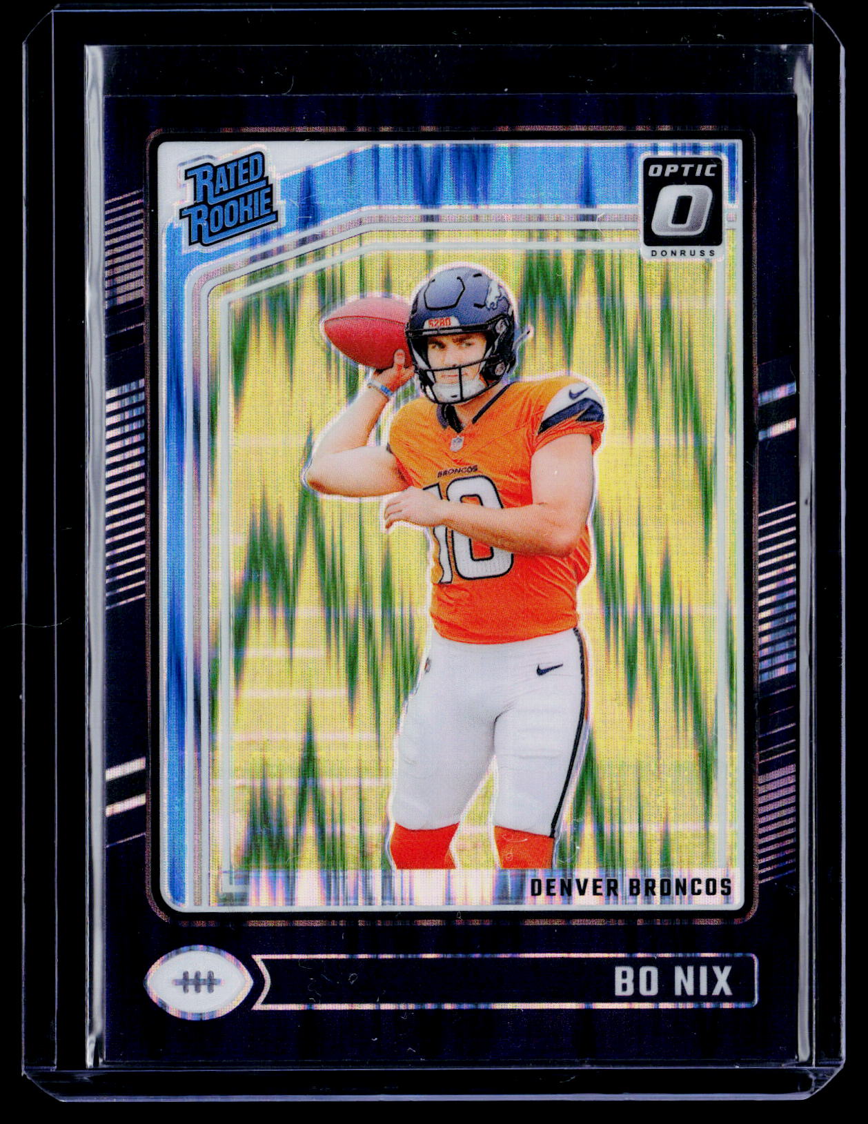 2024 Donruss Optic #209 Bo Nix Purple Shock