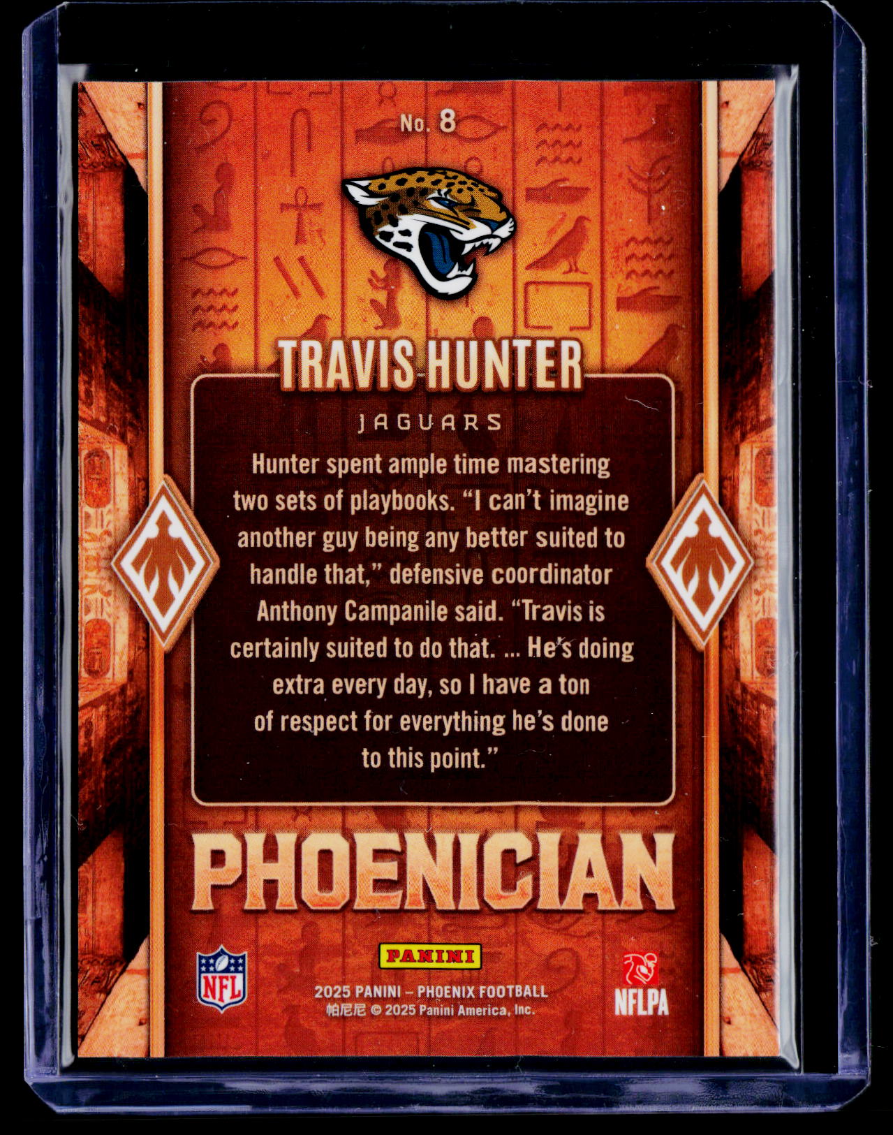 2025 Panini Phoenix #8 Travis Hunter Phoenician