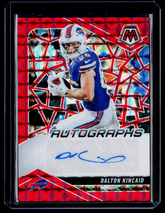 2025 Panini Mosaic #AMC-DKD Dalton Kincaid Autographs Mosaic Red #/199