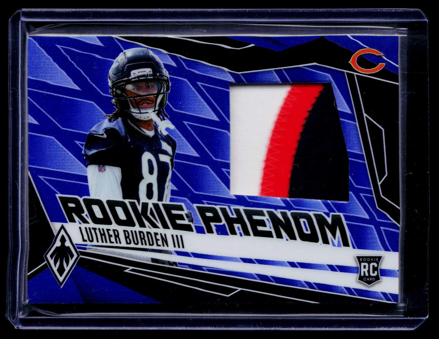 2025 Panini Phoenix Luther Burden III Rookie Phenom Jersey Blue Prizm #/199