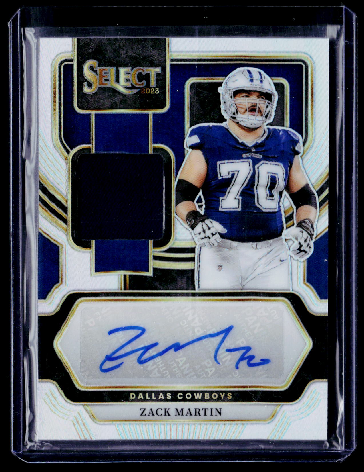 2023 Panini Select #SM-ZM Zack Martin Signature Memorabilia Prizm #/199
