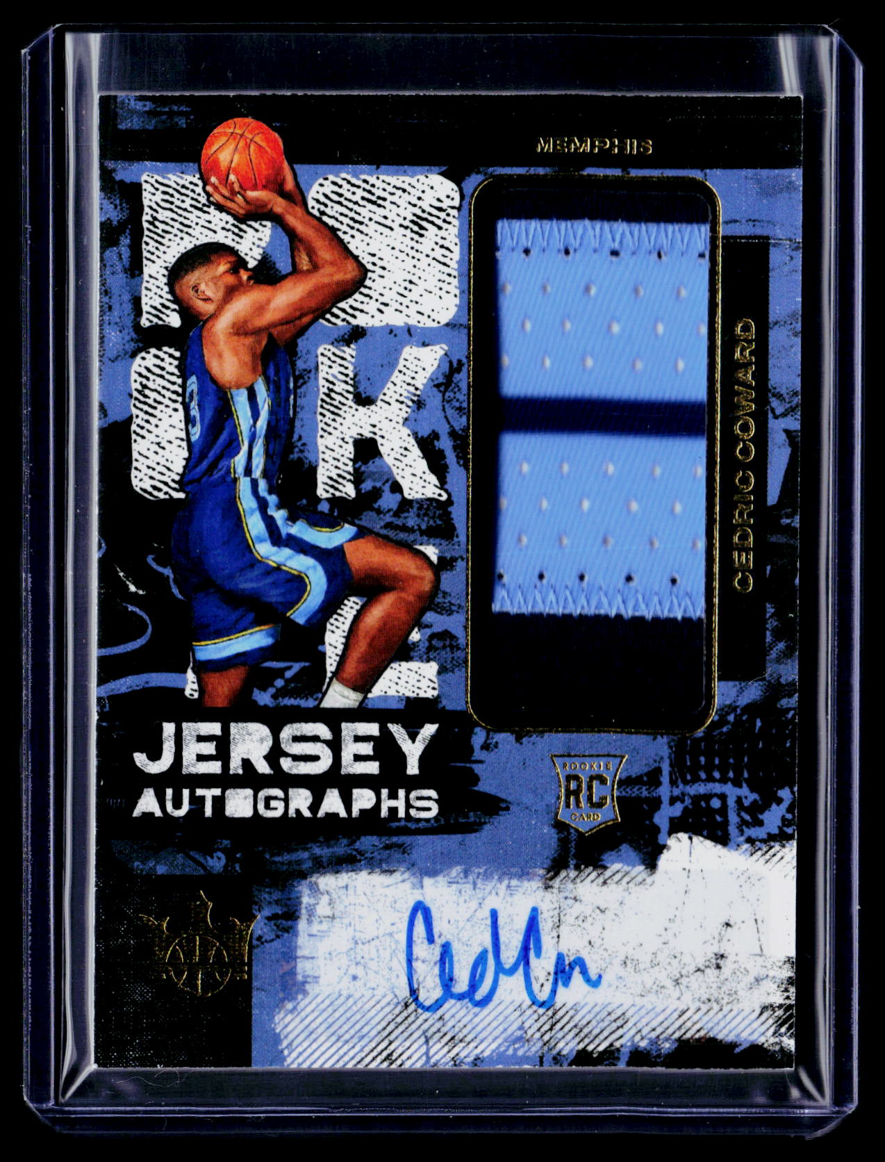 2025-26 Panini Court Kings #RJA-COW Cedric Coward Jersey Auto #/99