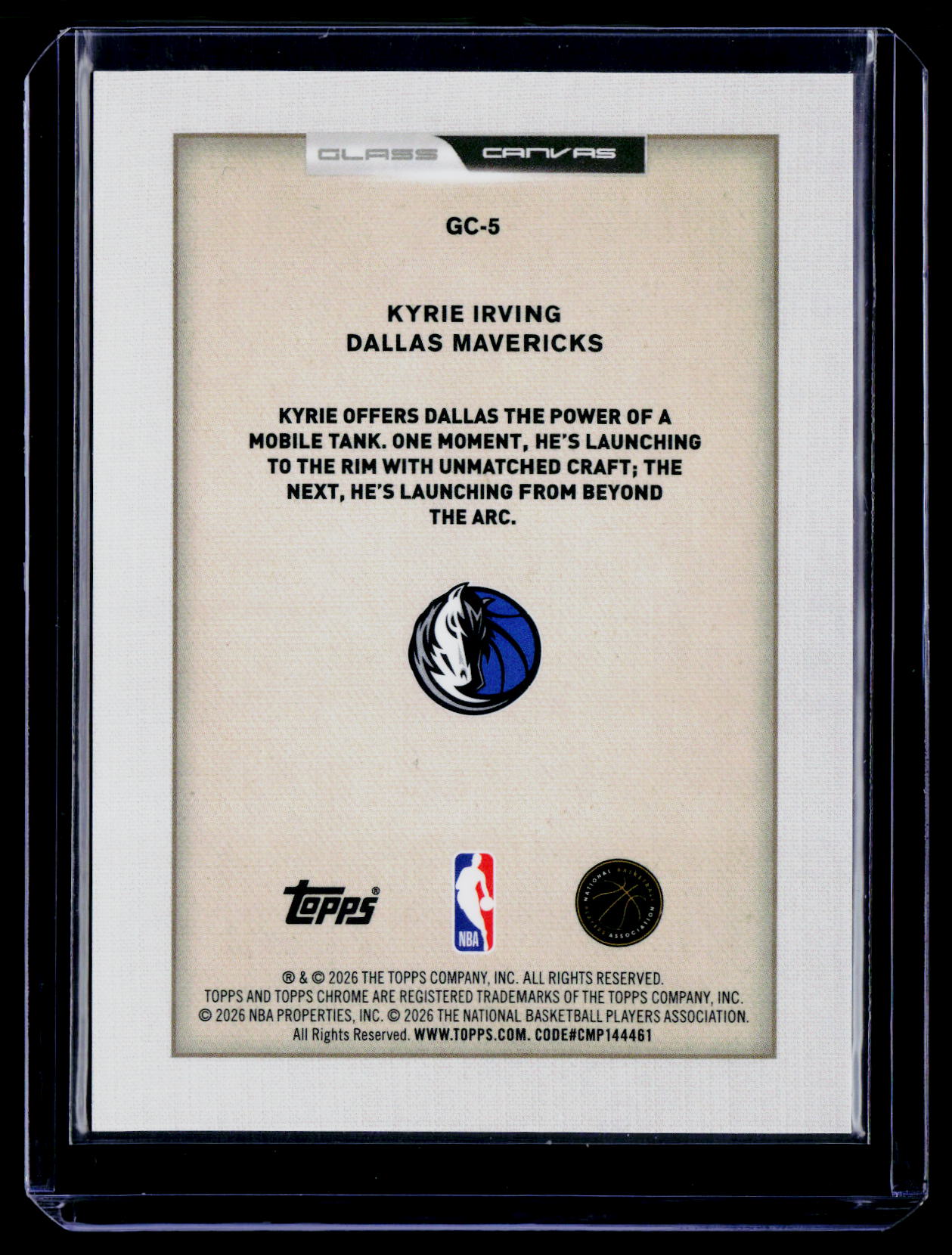 2026 Topps Chrome #GC-5 Kyrie Irving Glass Canvas