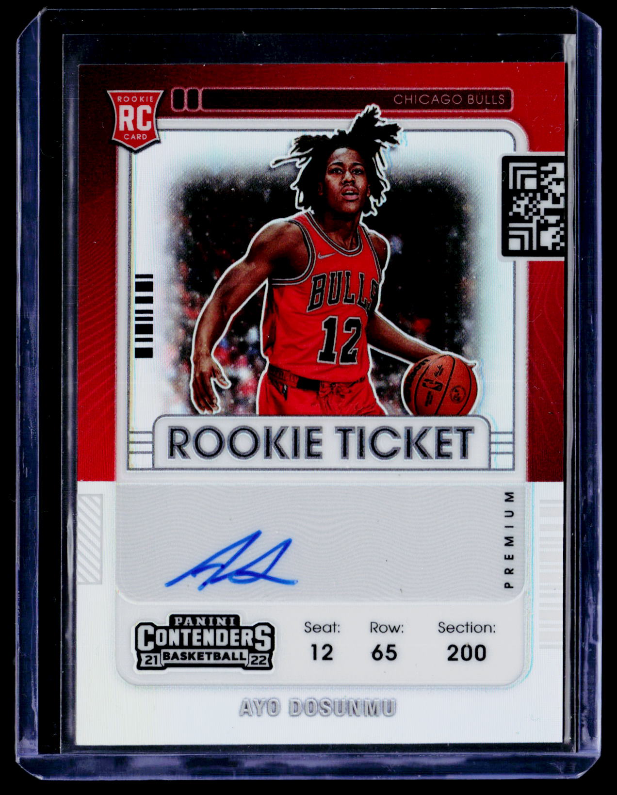 2021-22 Panini Contenders Ayo Dosunmu Holo Prizm Auto