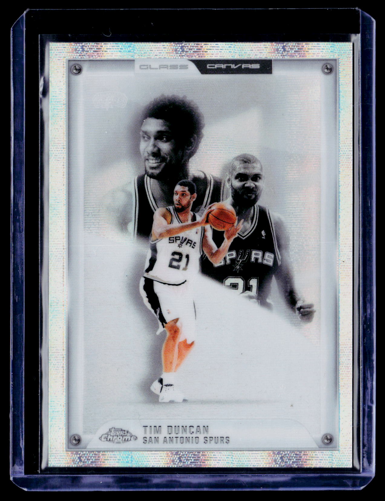 2026 Topps Chrome Update #GC-16 Tim Duncan Glass Canvas