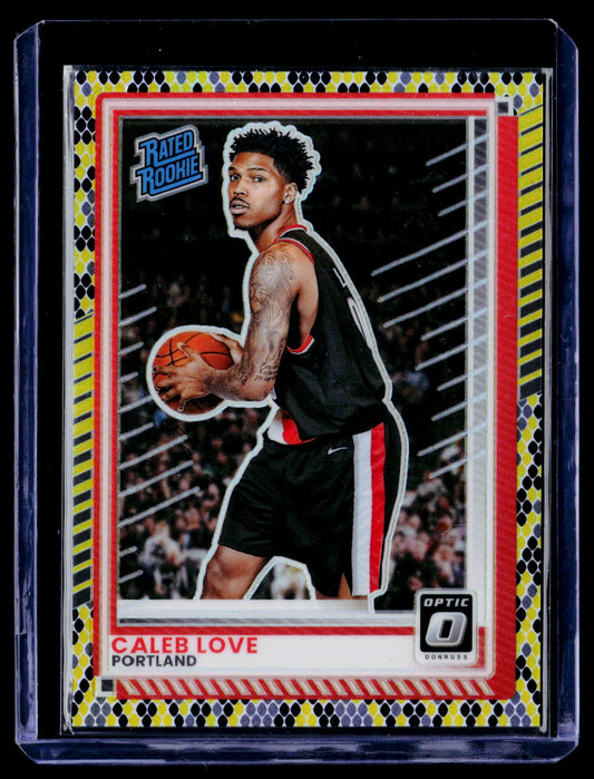 2025-26 Donruss #97 Caleb Love Optic Dragon