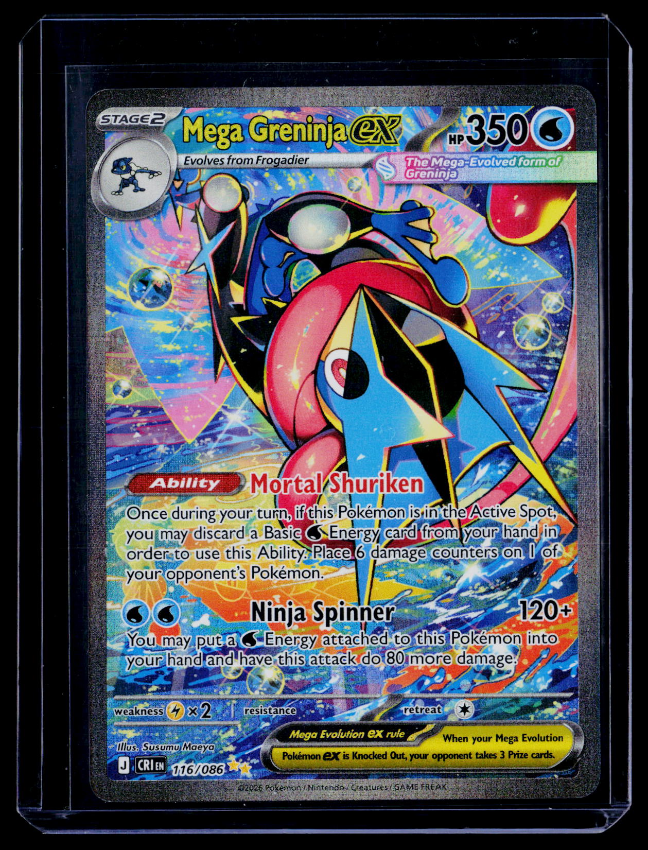 ME04: Chaos Rising #116/086 Mega Greninja ex