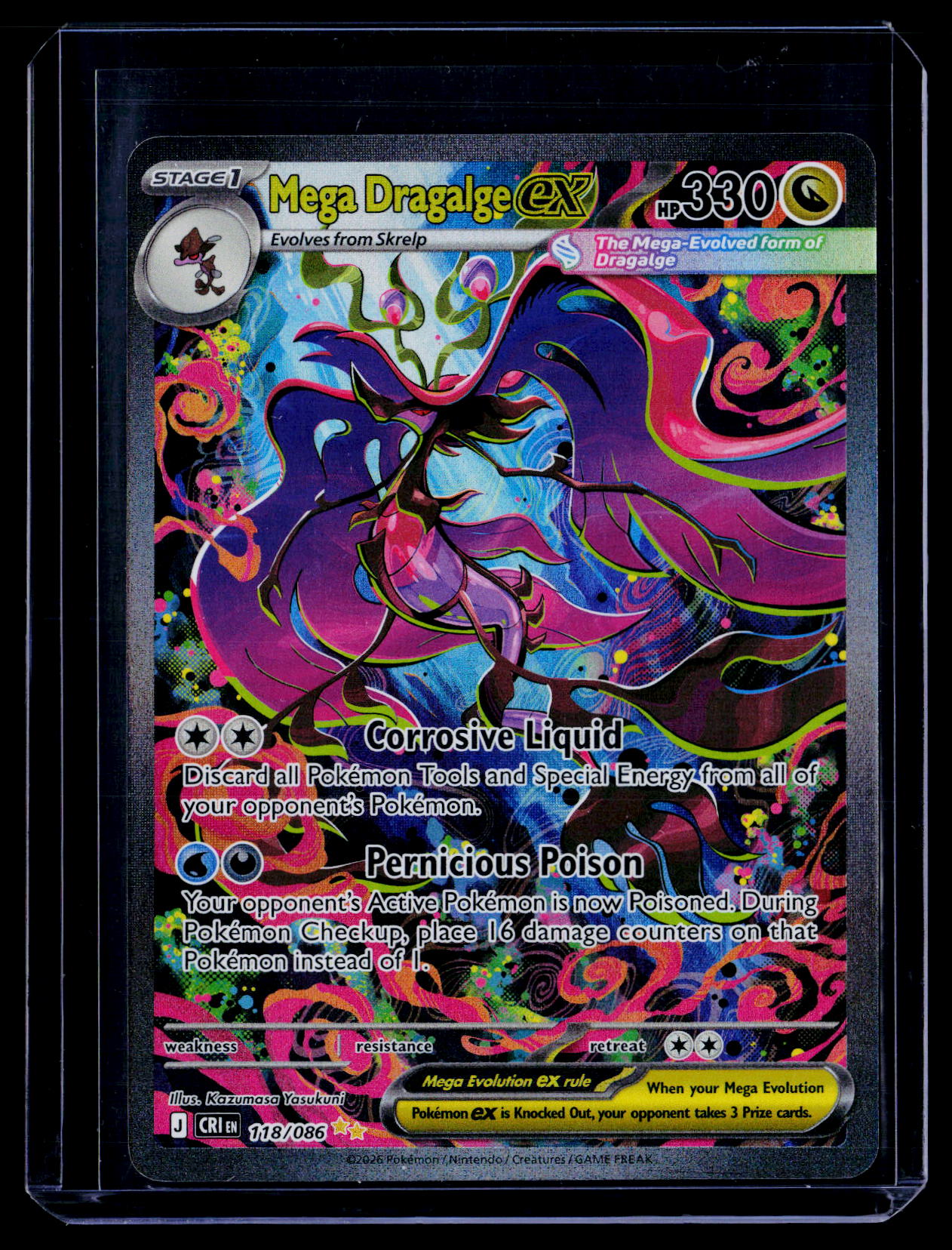 ME04: Chaos Rising #118/086 Mega Dragalge ex