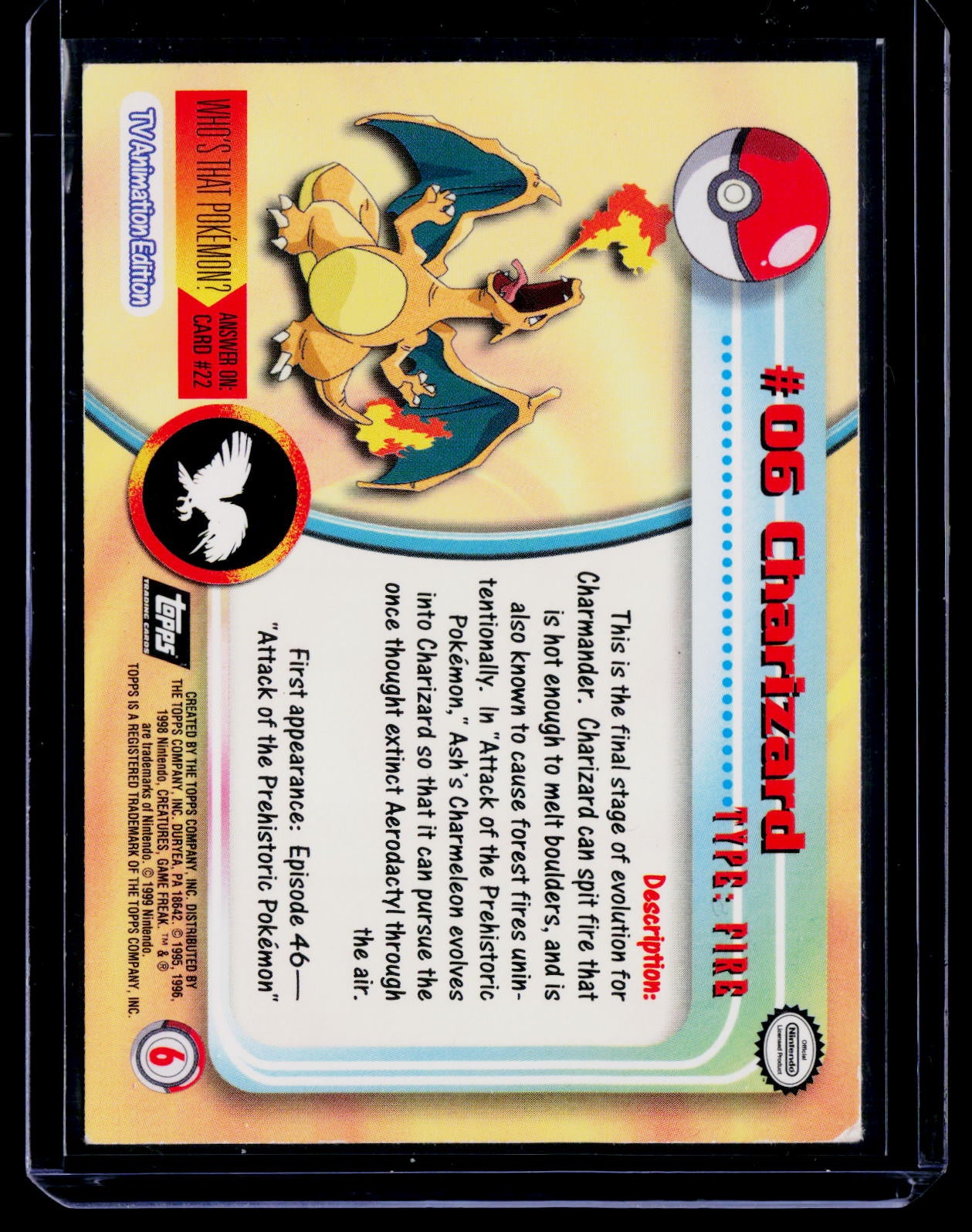 2000 Topps Chrome Pokemon #6 Charizard