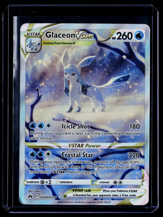 SWSH: Crown Zenith: Galarian Gallery #GG40/GG70 Glaceon VSTAR
