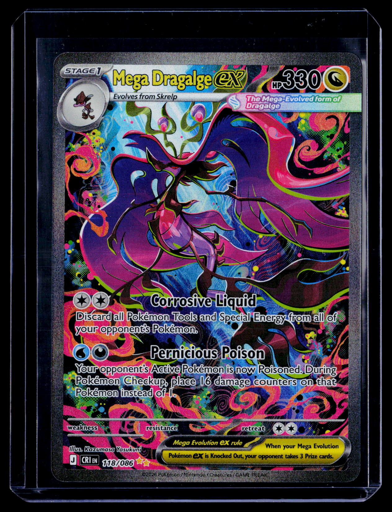 ME04: Chaos Rising #118/086 Mega Dragalge ex