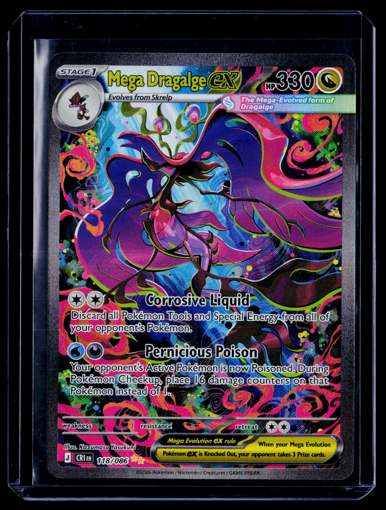 ME04: Chaos Rising #118/086 Mega Dragalge ex