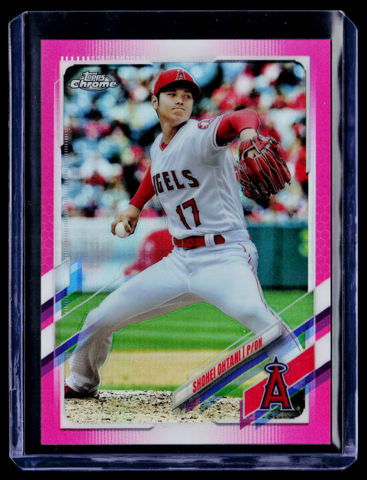 2021 Topps Chrome #159 Shohei Ohtani Pink Refractor #/399