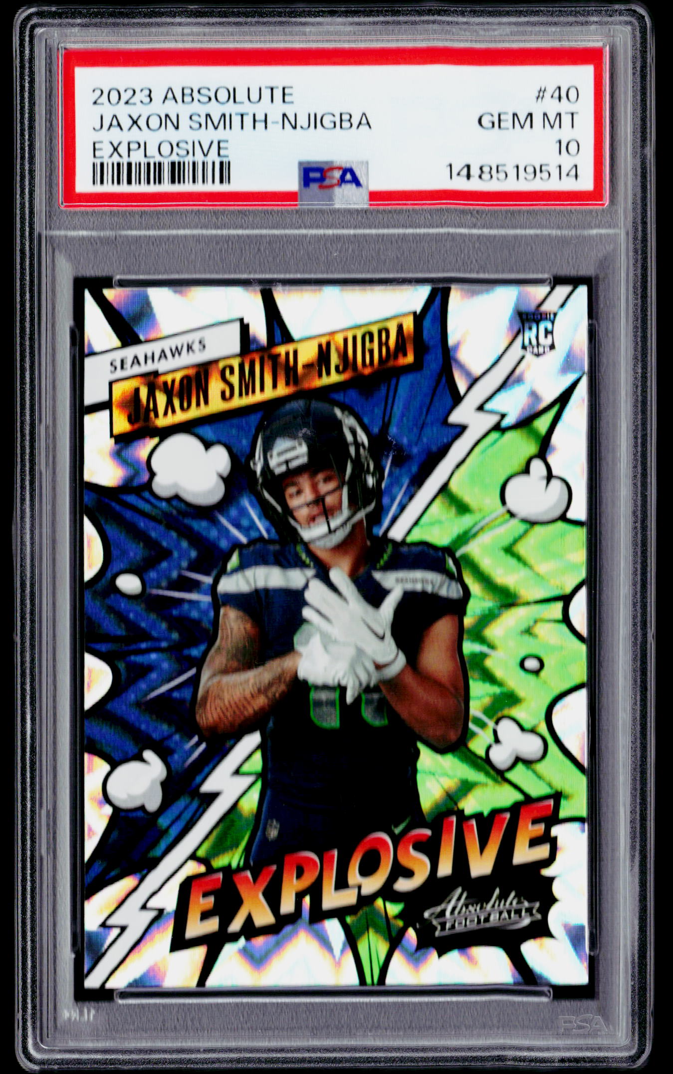 2023 Panini Absolute #40 Jaxon Smith-Njigba Explosive PSA 10