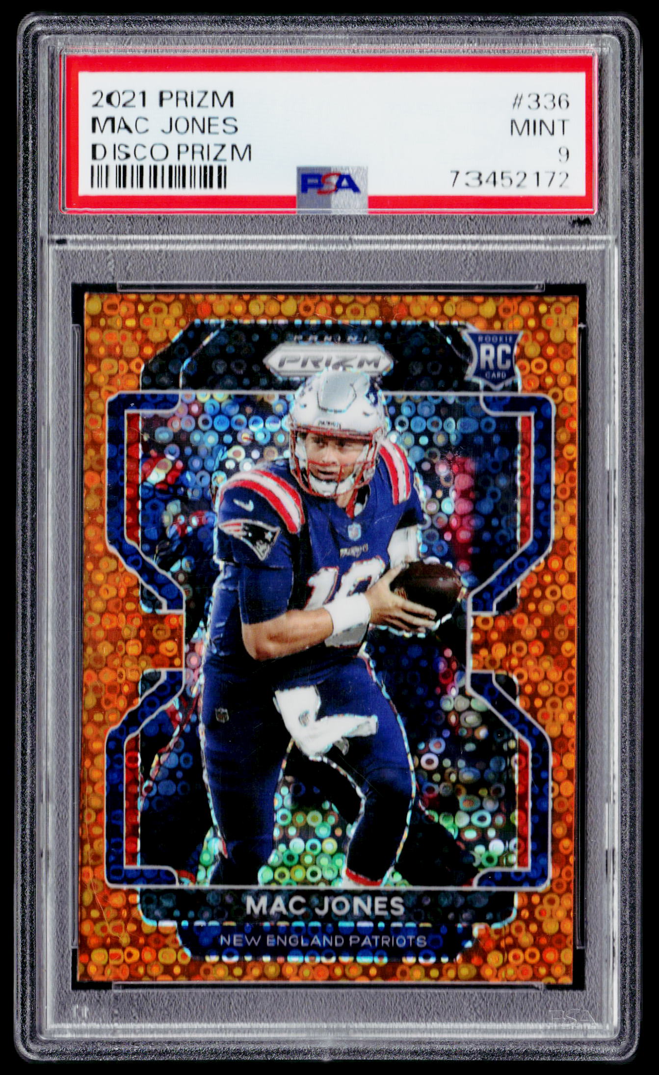 2021 Panini Prizm #336 Mac Jones Disco PSA 9