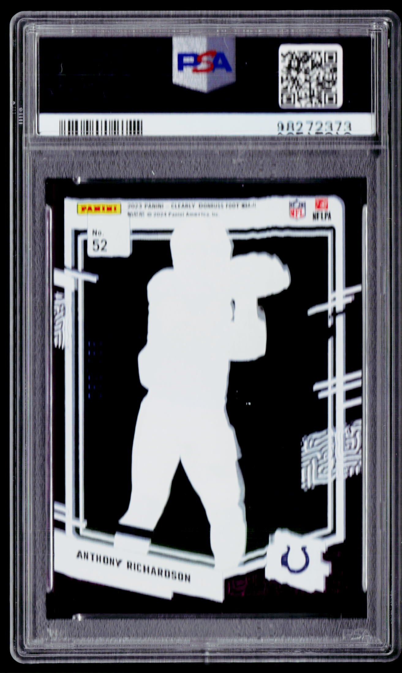2023 Clearly Donruss #52 Anthony Richardson Purple PSA 9 #/199