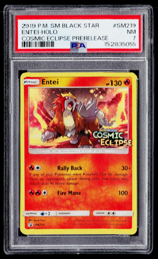 SM Promos #SM219 Entei PSA 7
