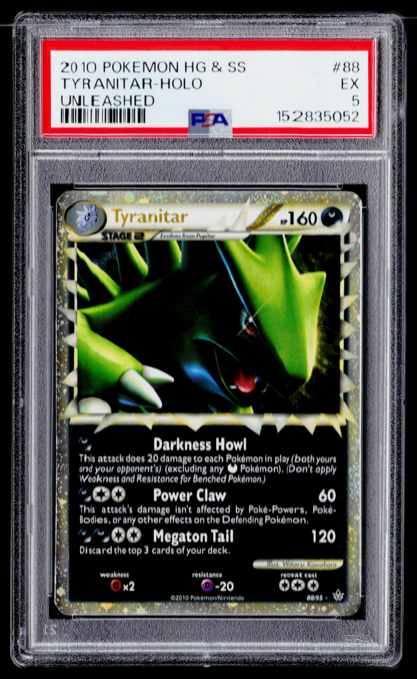 Unleashed #88/95 Tyranitar (Prime) PSA 5