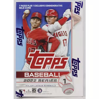 2022 Topps Series 1 Baseball 7-Pack Blaster Box (Commemorative Relic Card!)