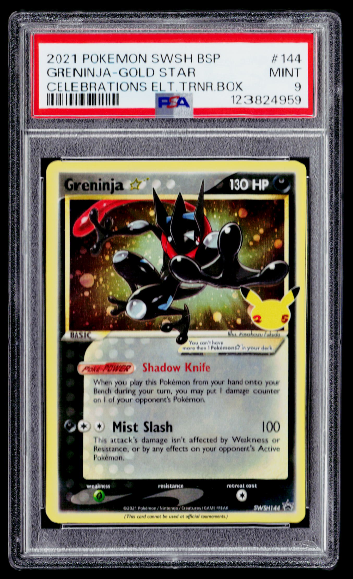 SWSH: Sword & Shield Promo Cards #SWSH144 Greninja Star PSA 9