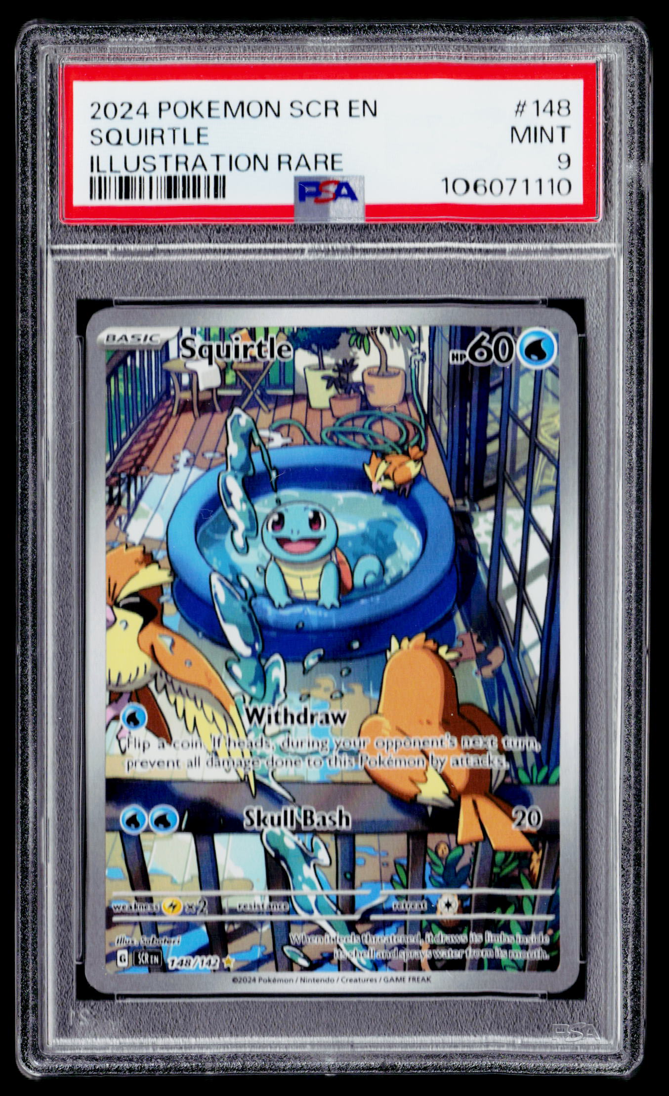 SV07: Stellar Crown #148/142 Squirtle PSA 9