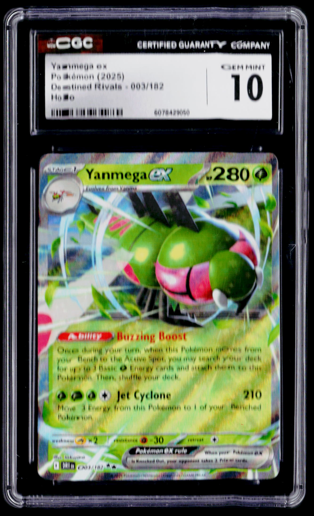 SV10: Destined Rivals #003/182 Yanmega ex CGC 10